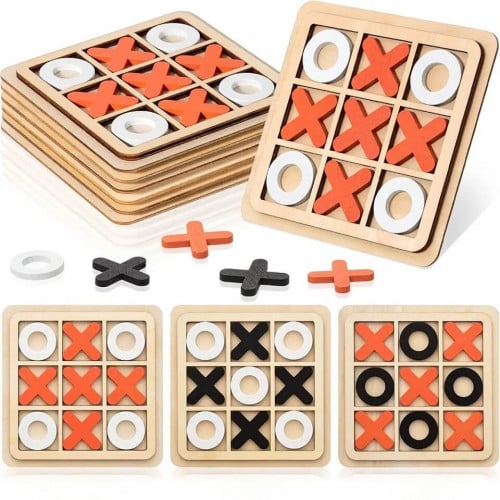 لعبة اكس XO الخشبية 17×17سم لون عشوائي