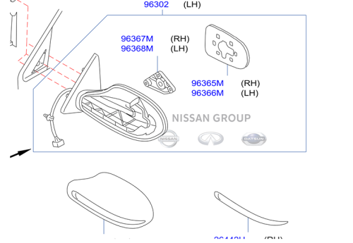 مراية باب نيسان مكسيما 2010/2011-تجاري