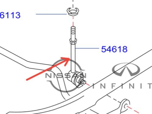مسمار توازن امامي نيسان باترول مكينة 4500+4800 2001/2016