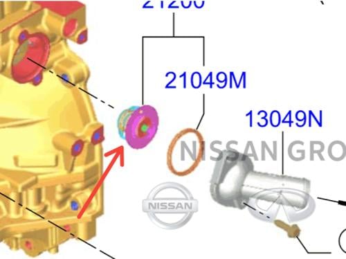 بلف حرارة نيسان اكس تريل 2014/2022