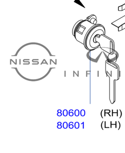 قفل باب امامي نيسان باترول فتك 2013/2016