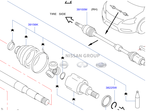 جلدة عكس داخلي نيسان سنترا