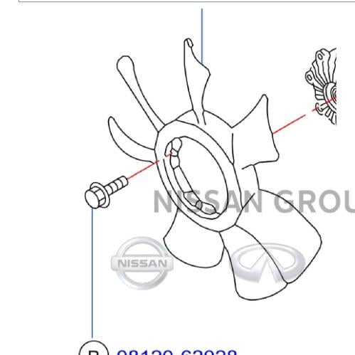 مروحة تبريد نيسان باترول 4500 2003/2009