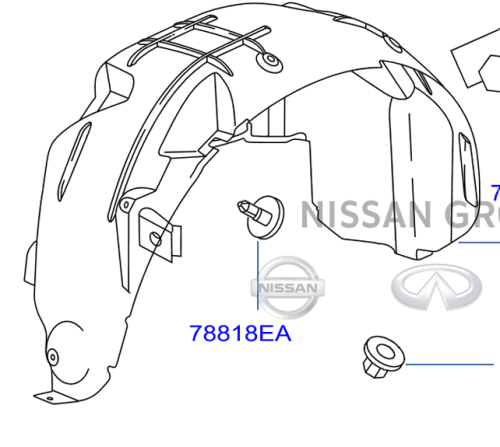 بطانة رفرف خلفي نيسان باثفندر 2013/2019