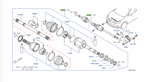 عكس يمين نيسان اكس تريل 2014/2022 بدون دبل يجب تطبيق رقم الهيكل
