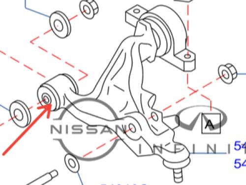 جلبة مقص تحت الصغيره انفينتي G35/37