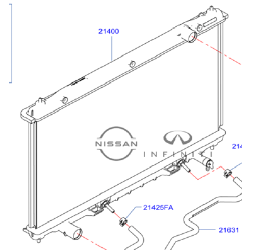رديتر ماء انفينتي Q50 2014/2022