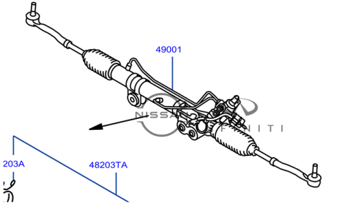 علبة دركسون تحت نيسان باترول 8 سلندر 2019/2010 بحساس