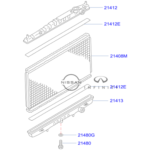 رديتر ماء نيسان ونيت 98/2016_بنزين_صناعه تايلندية