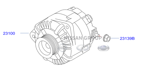 دينمو نيسان التيماء 2008/2012 4 سلندر  صناعه ياباني