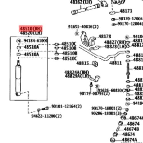مساعد امامي هايس 1990 - 2004 يمين/يسار