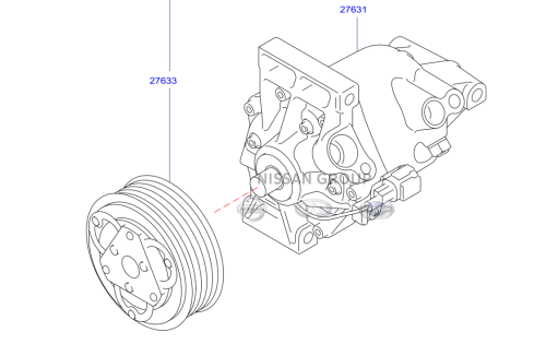 كمبروسر نيسان سنترا اصلي وكالة