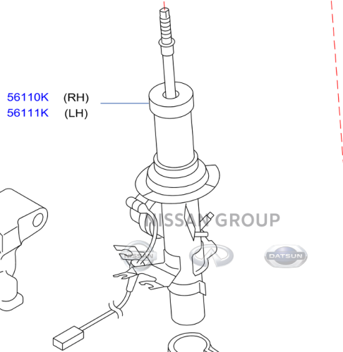 مساعد امامي انفتي QX70/FX 2006/2008