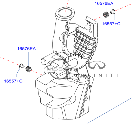 قربة قناة الهواء نيسان سنترا 2014/2022 مكينة 1800