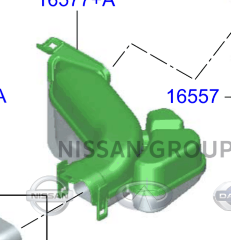 وصلة قربة هواء اكس تريل 2015/2022