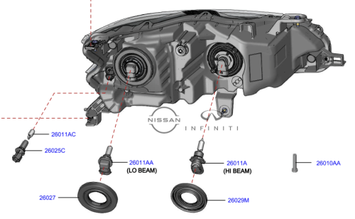 شمعة امامي نيسان التيماء هالوجين 2022 يجب تطبيق رقم الهيكل