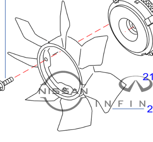 مروحة كلتش نيسان ارمادا 2005/2015