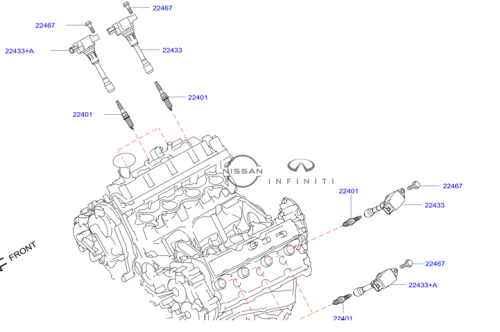 كويل بواجي انفينتي FX50  سل8ندر-يجب تطبيق رقم الهيكل