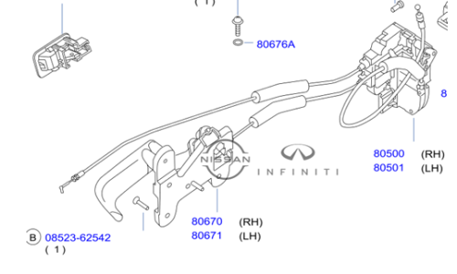 سنترلوك باب امامي ارمادا يجب تطبيق رقم الهيكل
