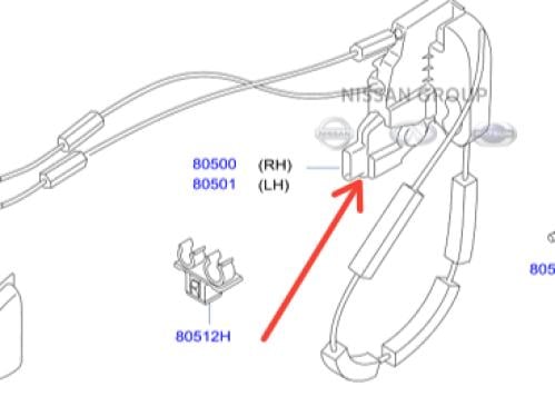 سنتر لوك باب امامي باثفندر 2008/2011