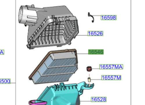 فلتر هواء نيسان التيماء 2000 تيربو