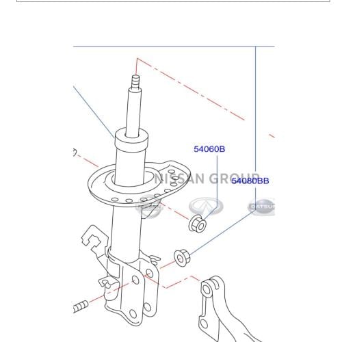 مساعد امامي نيسان سنترا SENTRA ( 2014- 2021 )-KYB