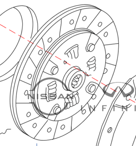 صحن كلتش نيسان نافارا 2007/2014 بنزين