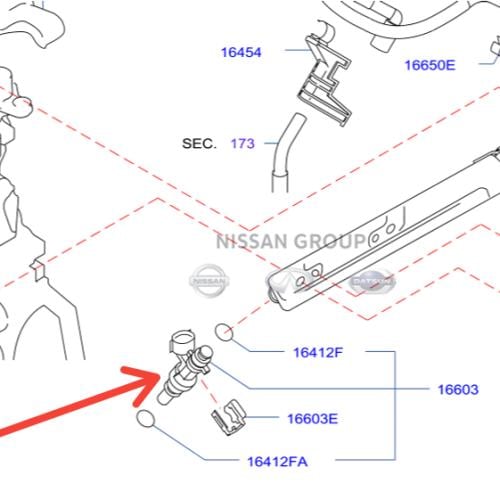بخاخ مكينة نيسان صني الهندية 2015/2024