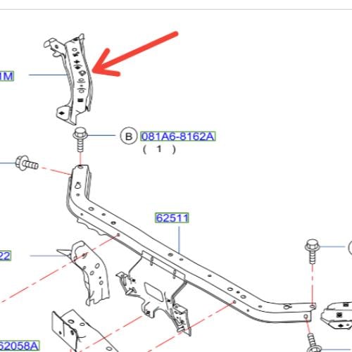 صاجة واجة يمين امامي سنترا 2014/2016