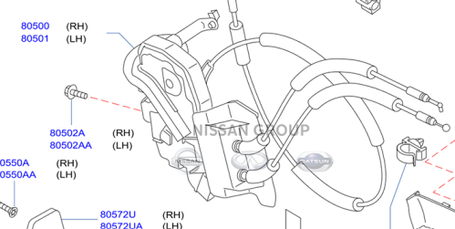 سنتر لوك باب امامي يسار انفينتي FX 2014/2018