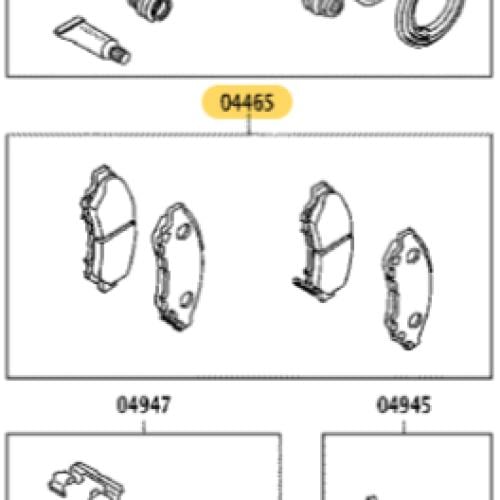 قماش فرامل امامي راش 2018 - 2022
