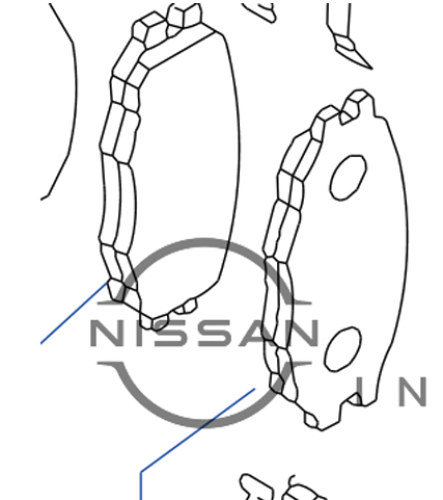 قماش خلفي نيسان باترول 4800/4500