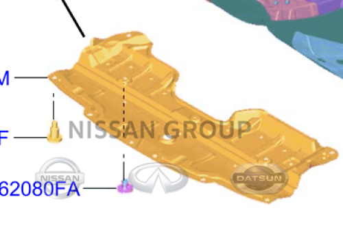 بطانة امامي تحت  اكس تريل 2014/2022-تجاري