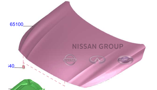 كبوت HOOD نيسان التيماء 2020/2022-تجاري