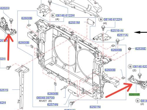 قاعدة شمعة انفنتي G35/37/25 SEDAN ( 2006 - 2014 )