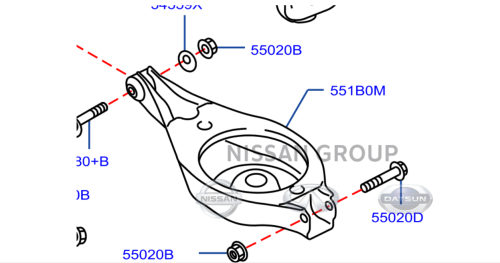 مقص الياي خلفي نيسان باترول 2010/2020