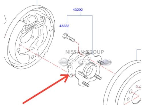 فلنجة خلفي نيسان سنترا 2012/2017