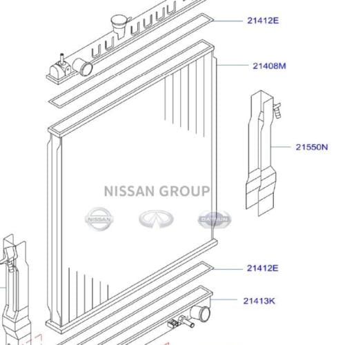 رديتر ماء باترول 4800 _قير عادي  _ صناعه تايلندية