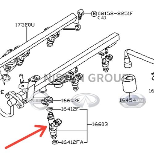 بخاخ مكينة باثفندر INJECTOR-FUEL  VQ40DE