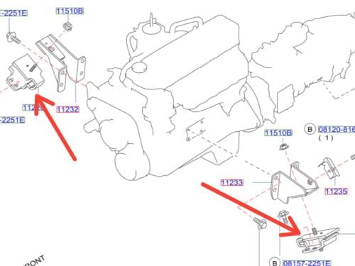 كرسي مكينه نيسان باترول TB45E TYPE ENGINE - أصلي وكالة