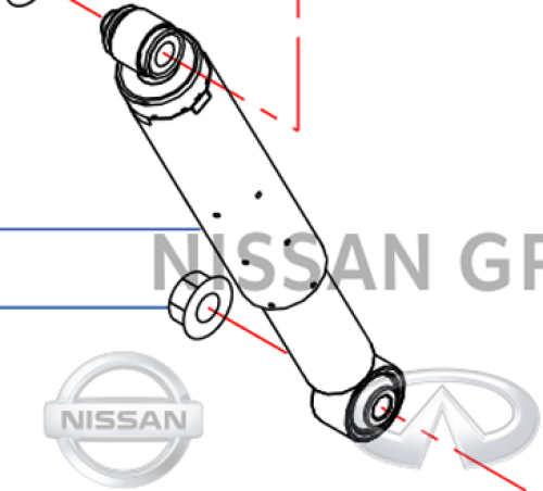 مساعد خلفي نيسان يورفان 2013/2024_صناعه يابانية