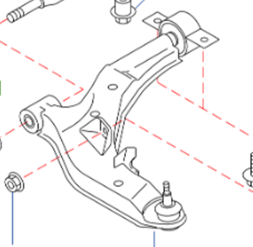 مقص امامي نيسان مكسيما 2003/2008-صناعة ياباني