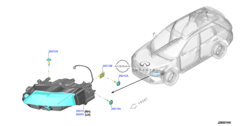 شمعة صدام امامي اكس تريل 2023/2024 يجب تطبيق رقم الهيكل
