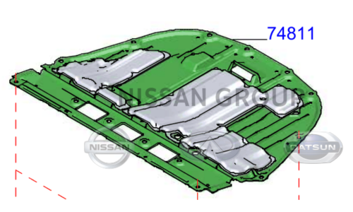 بطانة تحت المكينة نيسان التيماء 2018/2022
