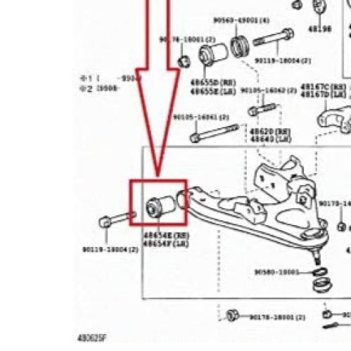 جلبة مقص تحت خارجي لاندكروزر 1998 - 2007
