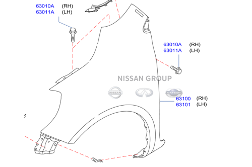 رفرف امامي فلشر صني 2015/2025-تجاري