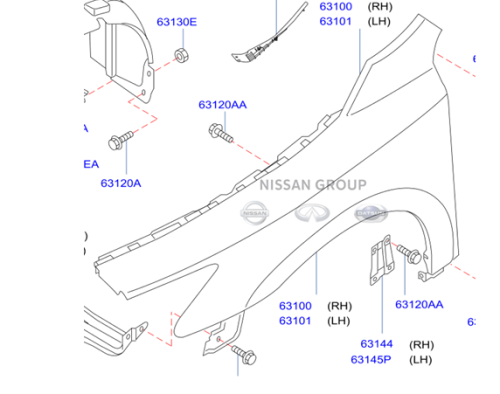 رفرف امامي نيسان مكسيما 2010/2015 - تجاري