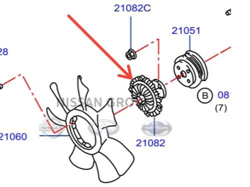 كلتش مــروحة نيسان باترول 4500 2000/2009