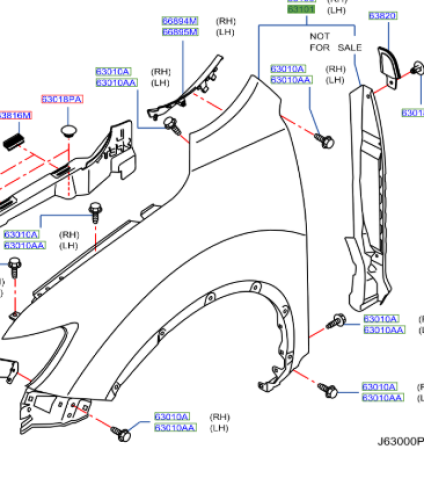 رفرف امامي نيسان اكس تريل 2018/2022