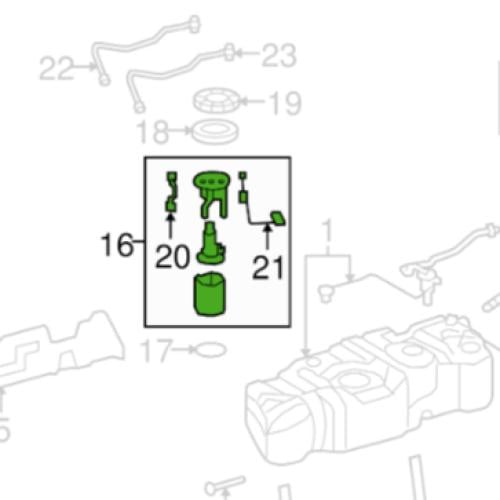 طرمبة ببنزين دينسو تويوتا برادو 2015 - 2019 /فورتشنر/هايلكس/انوفا 2016 - 2015 - 291100-9050